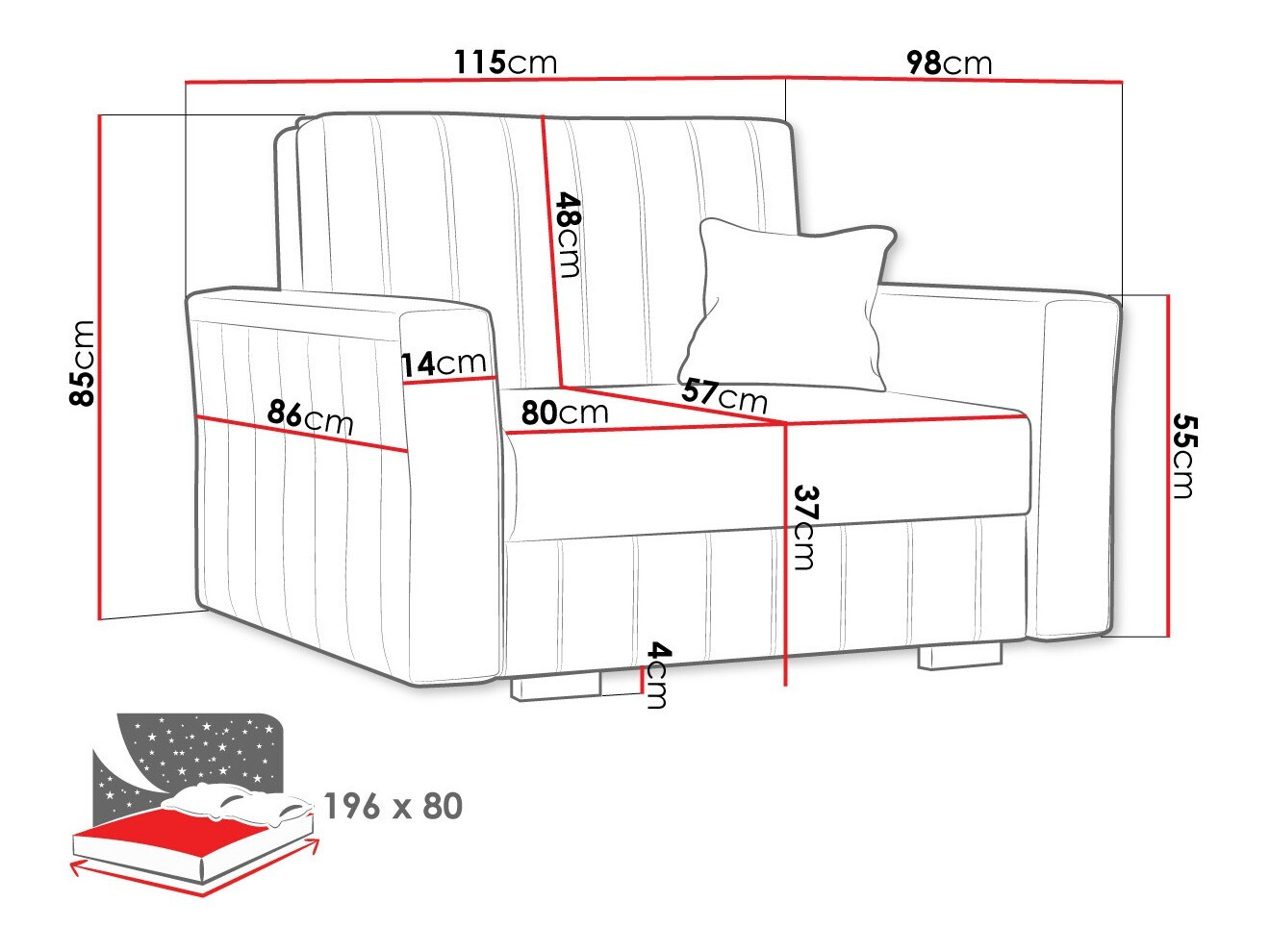 Fotel Columbus 135 (Paros 2)