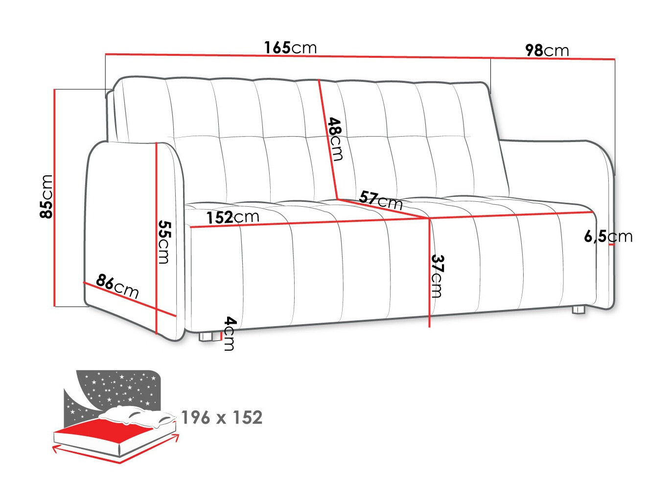 Kanapéágy Aquarin IV (Kronos 22)