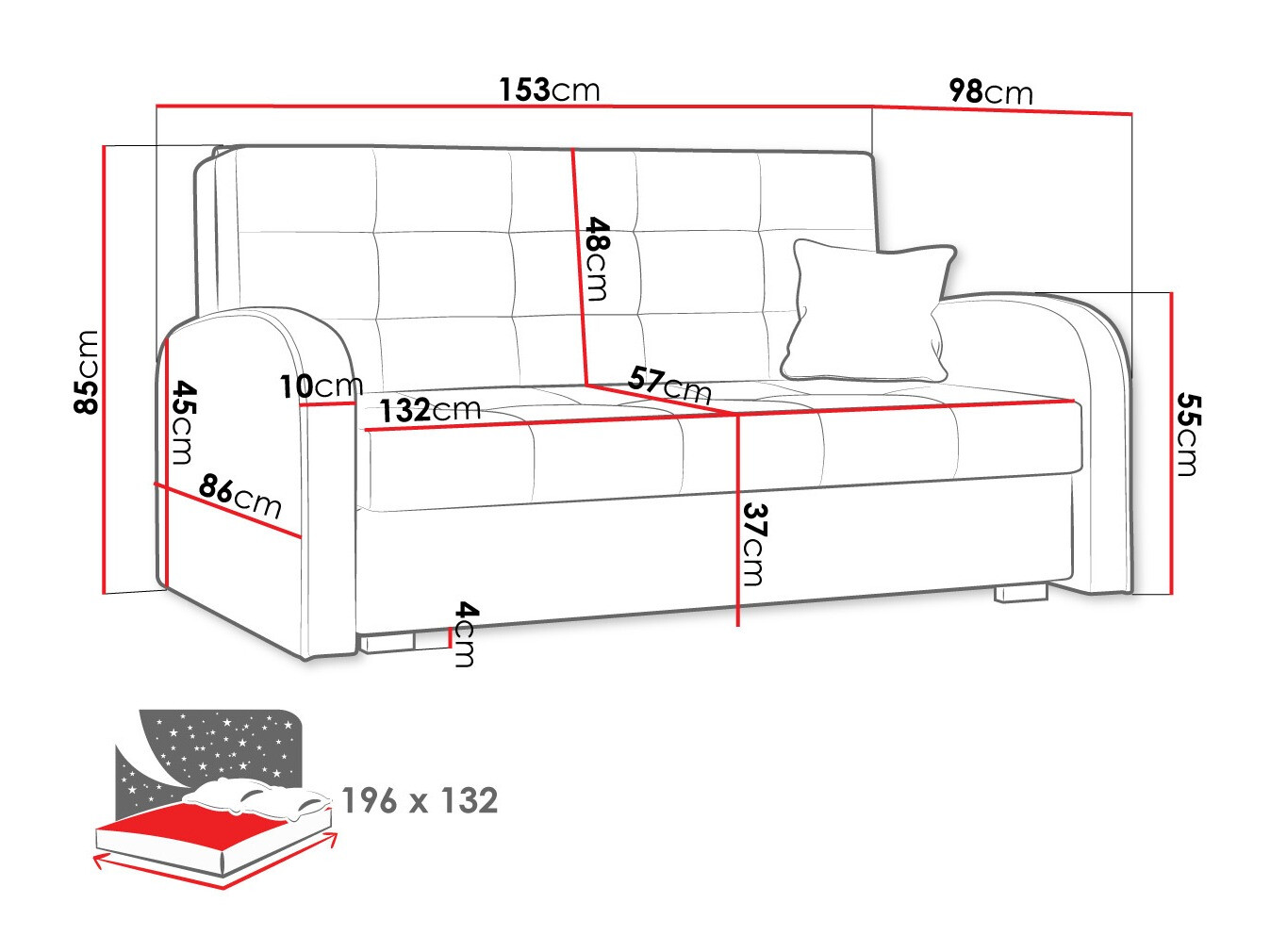 Kanapéágy Silona III (Kronos 19)