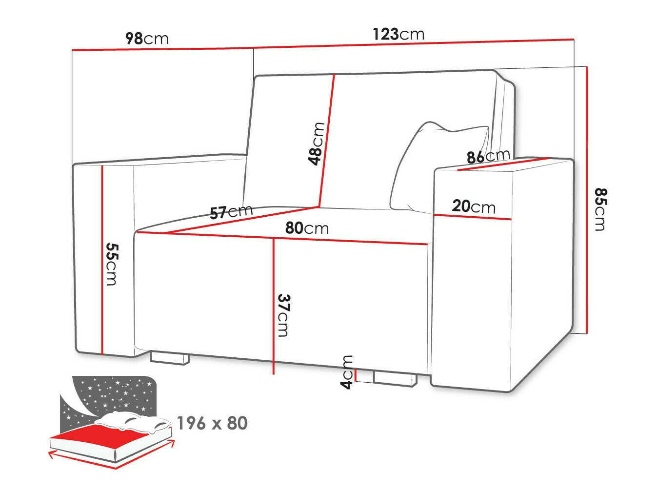 Fotel Columbus 195 (Neve 34)