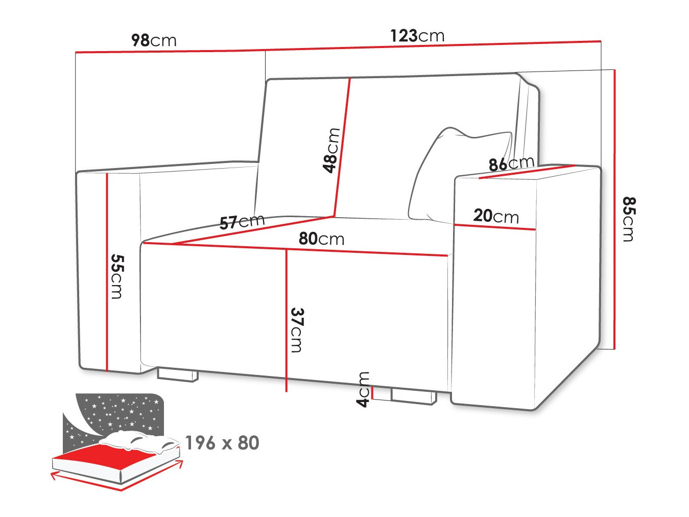 Fotel Columbus 195 (Neve 3)