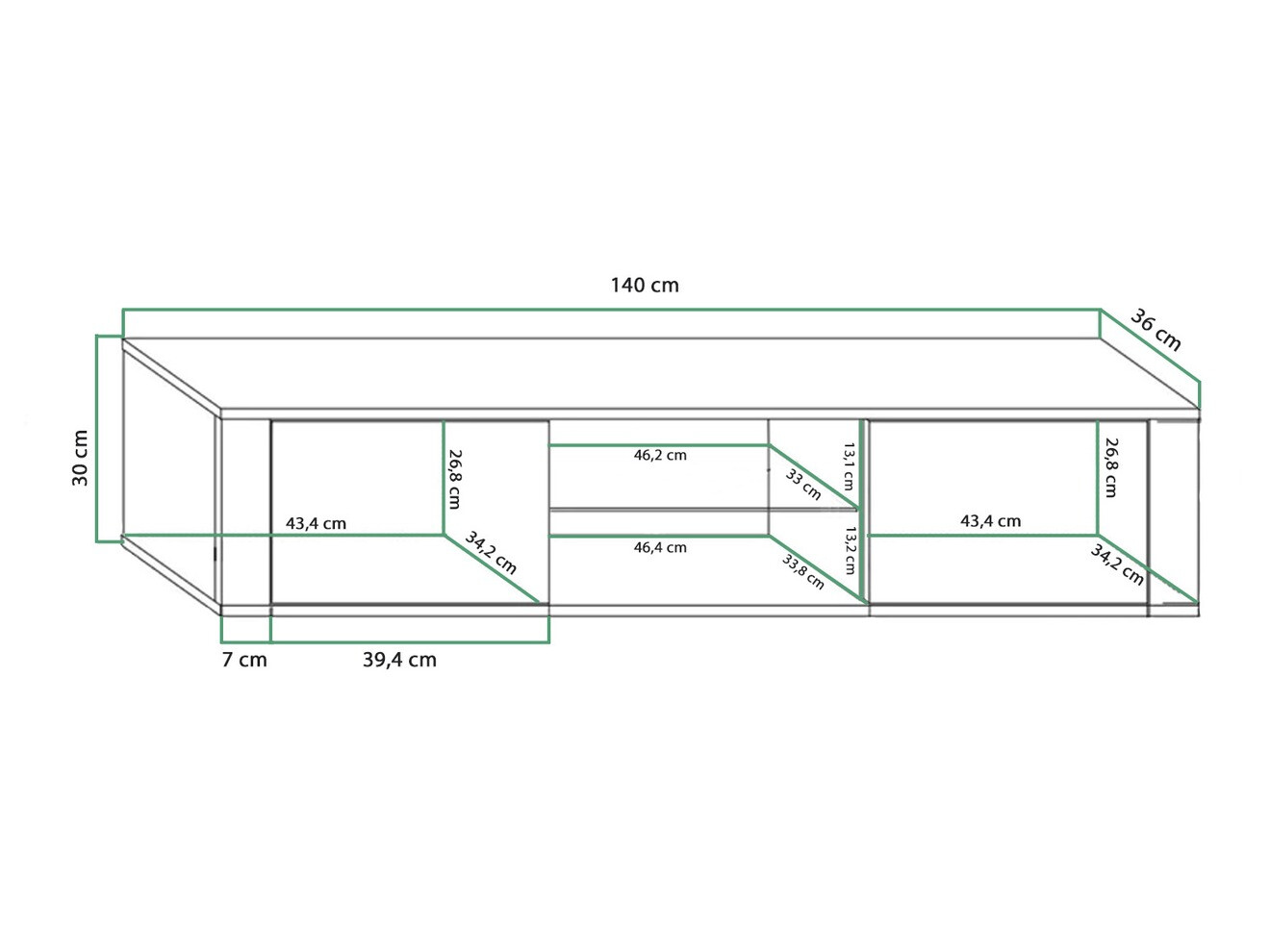 TV-állvány Gilroy 104 (Fehér + Fényes fehér)