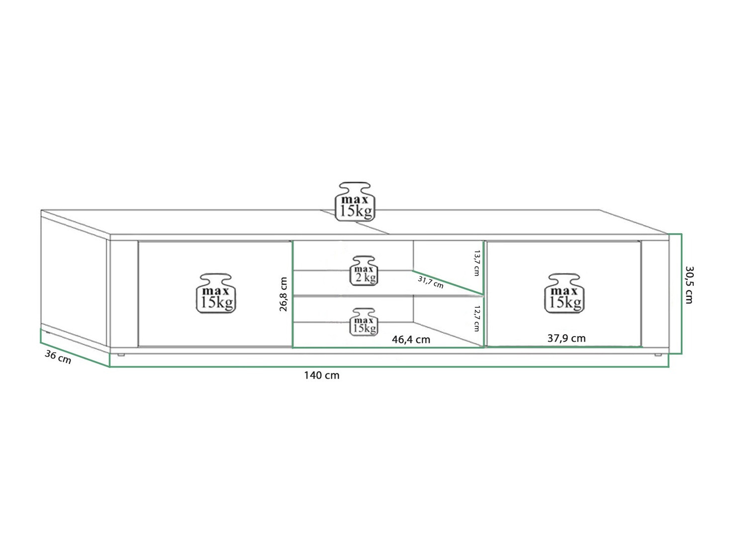 TV-állvány Gilroy 107 (Sonoma tölgy)