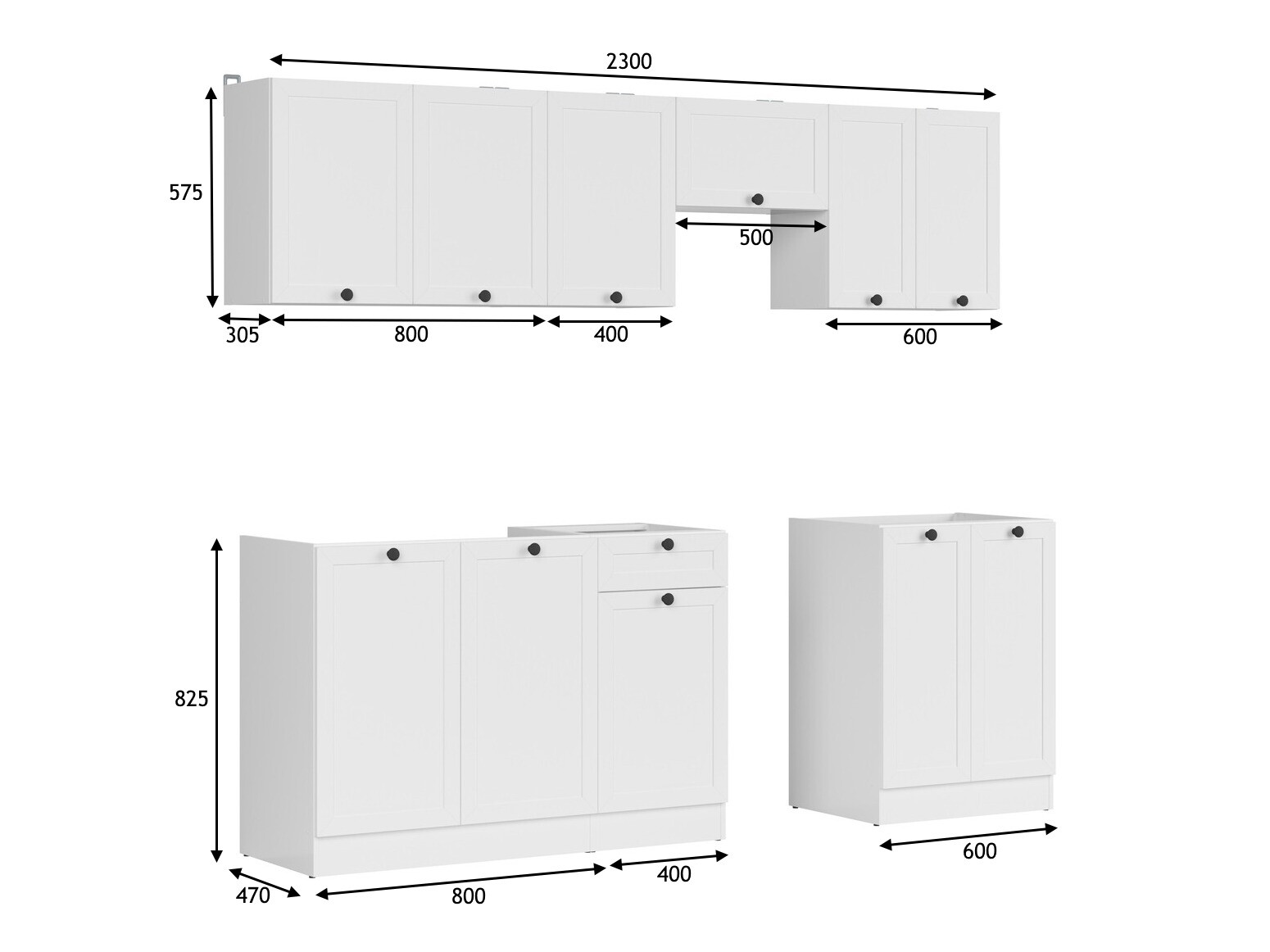 Moduláris konyha szett Classic White 120