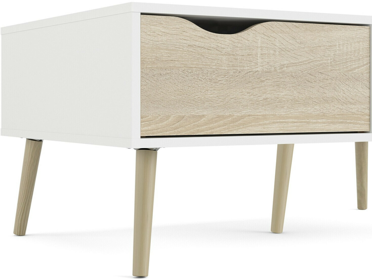 Dohányzóasztal Tustin P104 (Fehér + Tölgy)