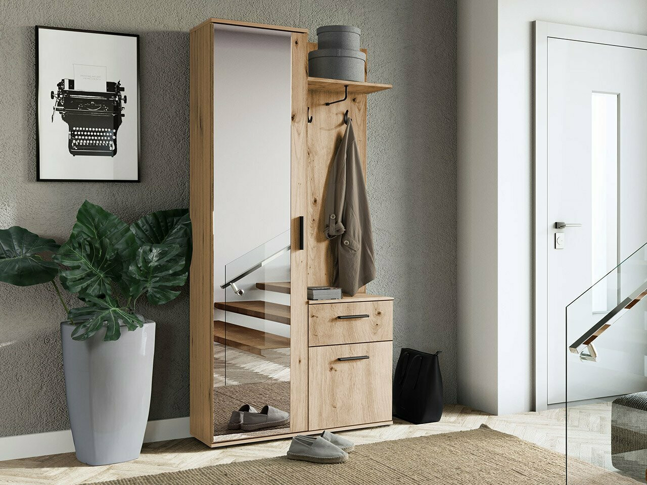 Előszoba garnitúra Stanton 103 (Artisan tölgy)