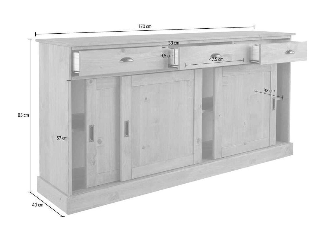 Komód Felelma 101 (Fehér)