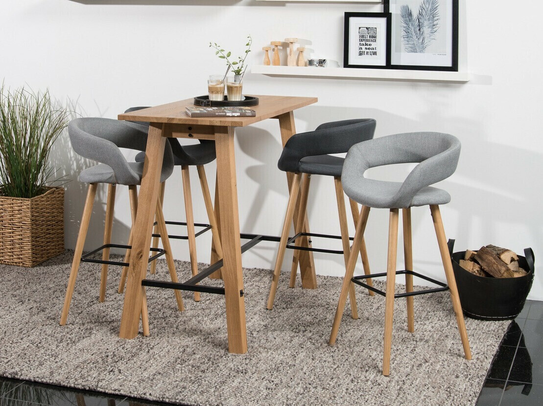 Alacsony bárszék Norsica 139 (Világosszürke)