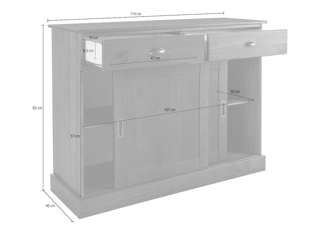 Komód Felelma 103 (Világosbarna)