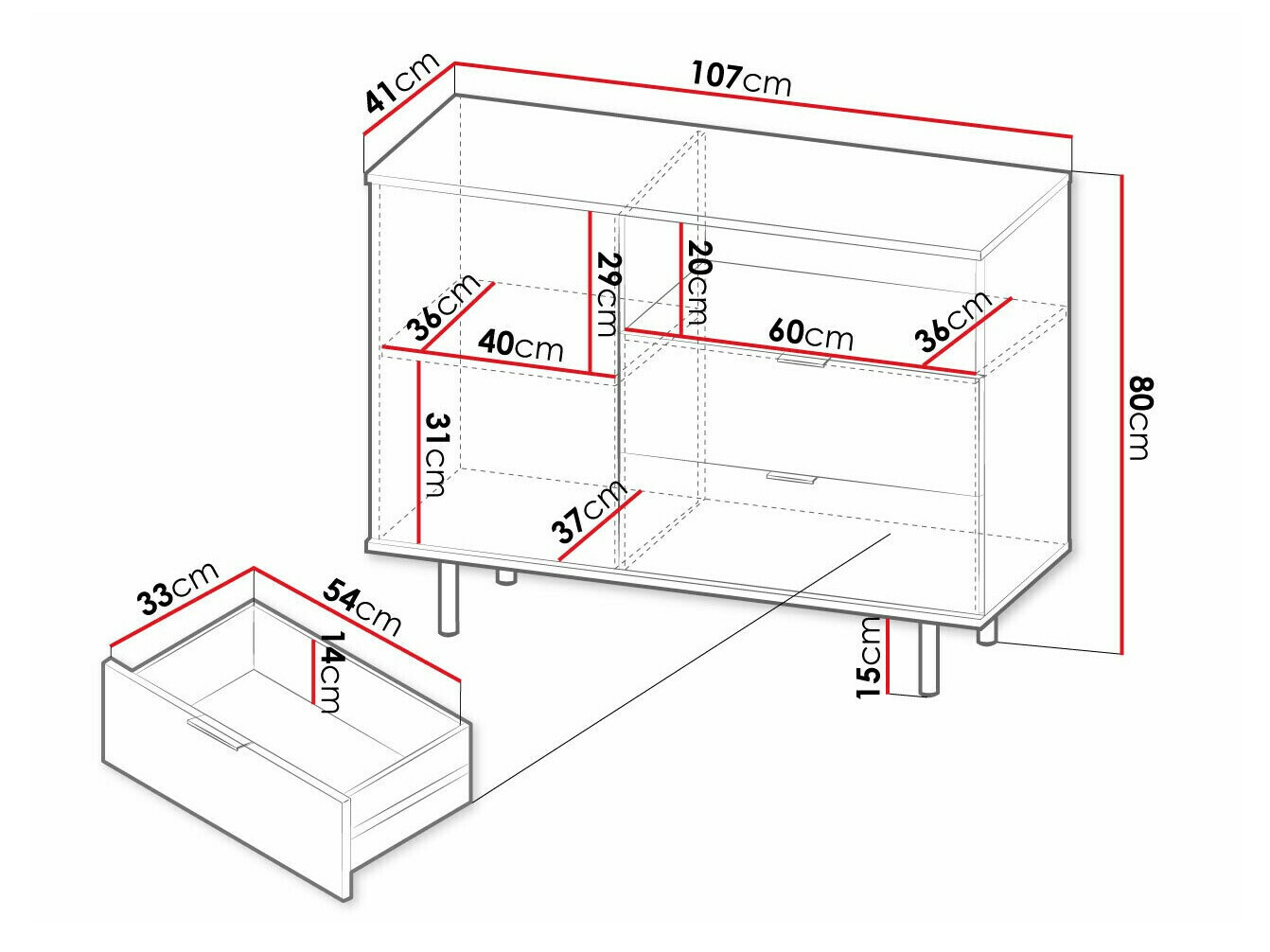 Komód Decus (Kasmír)