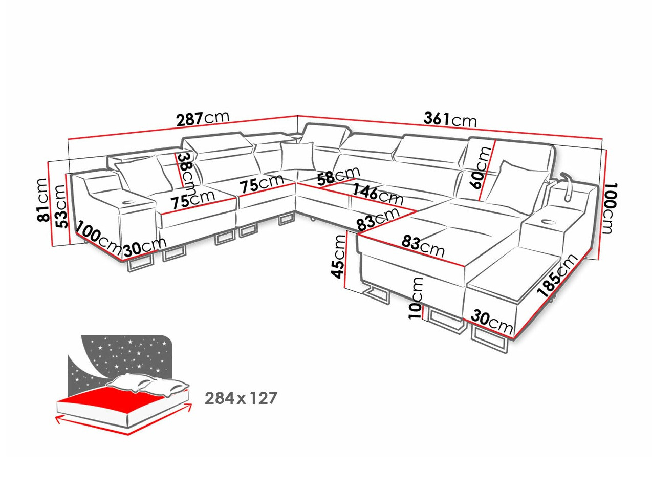 Sarokkanapé Sarasota 160 (Uttario Velvet 2951 + Uttario Velvet 2954)