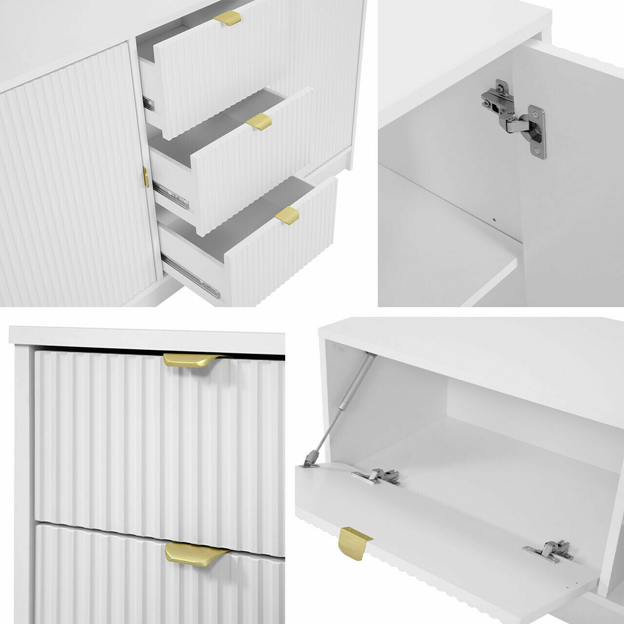 Éjjeliszekrény Comfivo Papilio (Fehér)