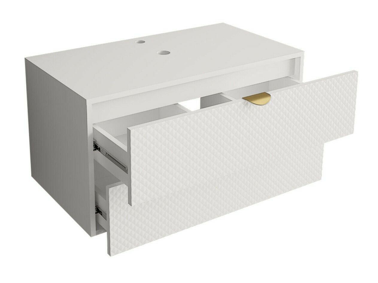 Fali szekrény mosdónak Matrix (Fehér)