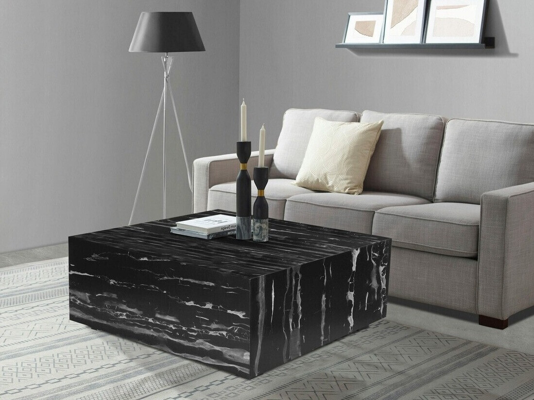 Dohányzóasztal Denton 850 (Fekete márvány)