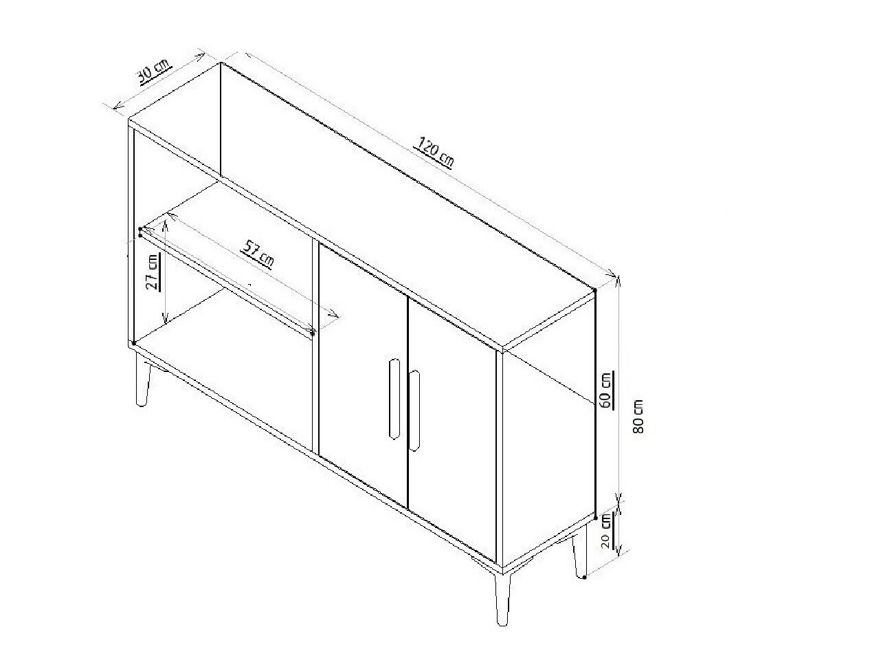 Szekrény Dunliru 104 (Tölgy)
