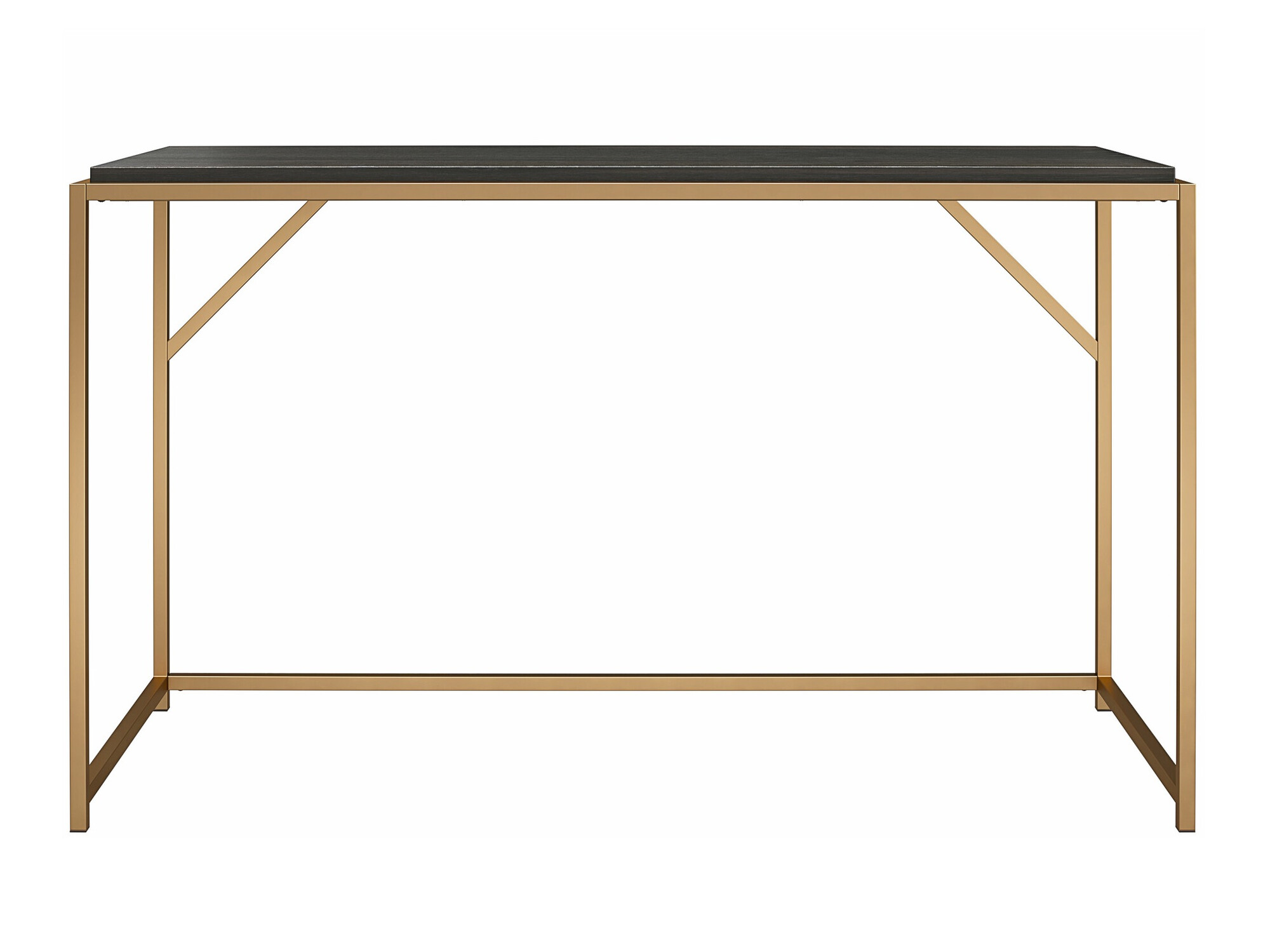 Íróasztal Tulsa 637 (Sötét barna + Aranysárga)