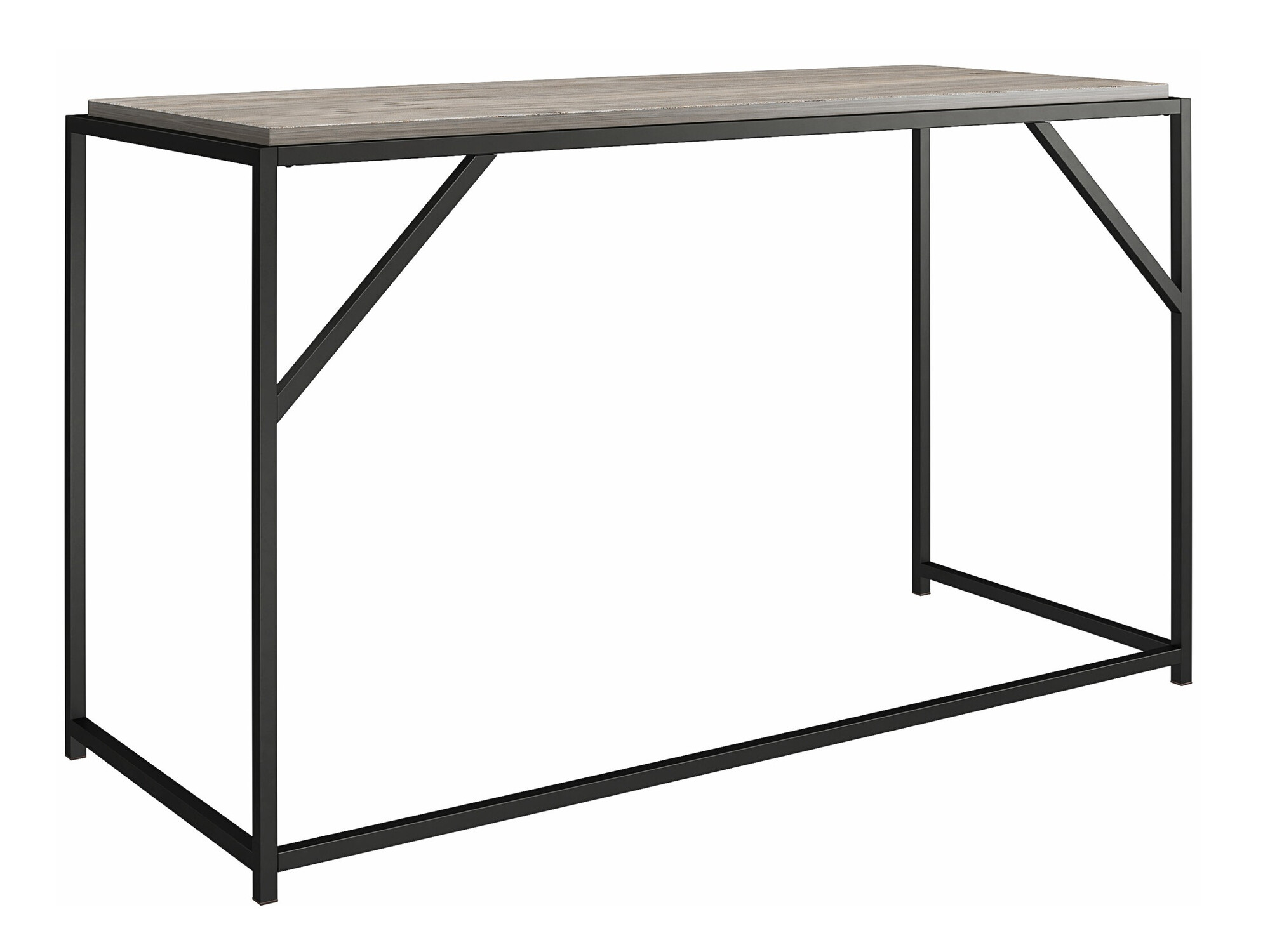 Íróasztal Tulsa 637 (Szürke tölgy + Fekete)