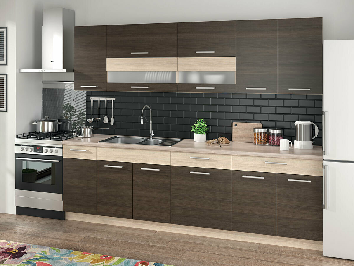 Moduláris fali szekrény Mode Dark 102