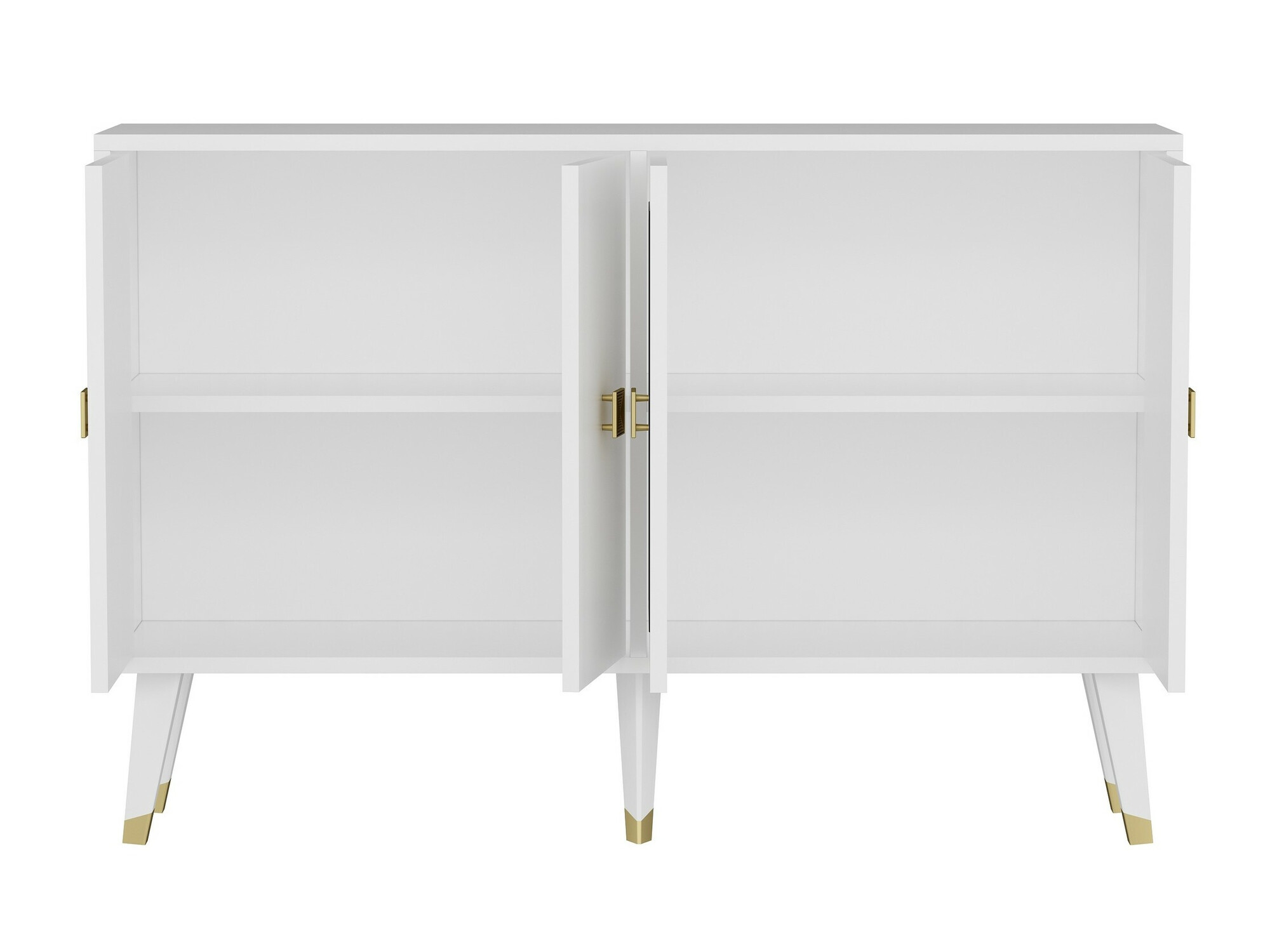 Szekrény Dunliru 105 (Fehér + Aranysárga)