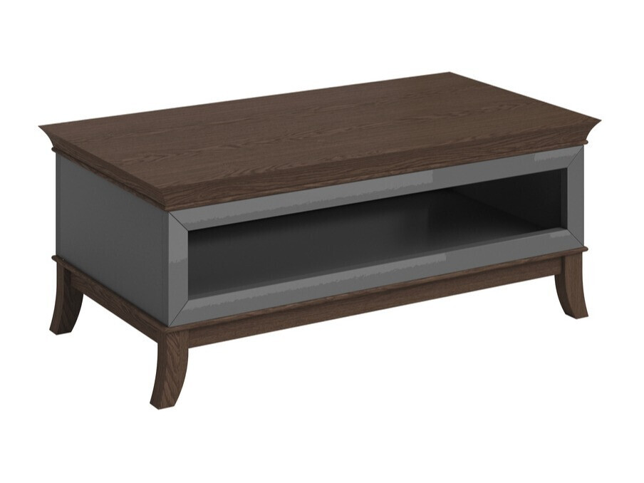 Dohányzóasztal Austin BA107 (Gloss antracit + Sötét tölgy)