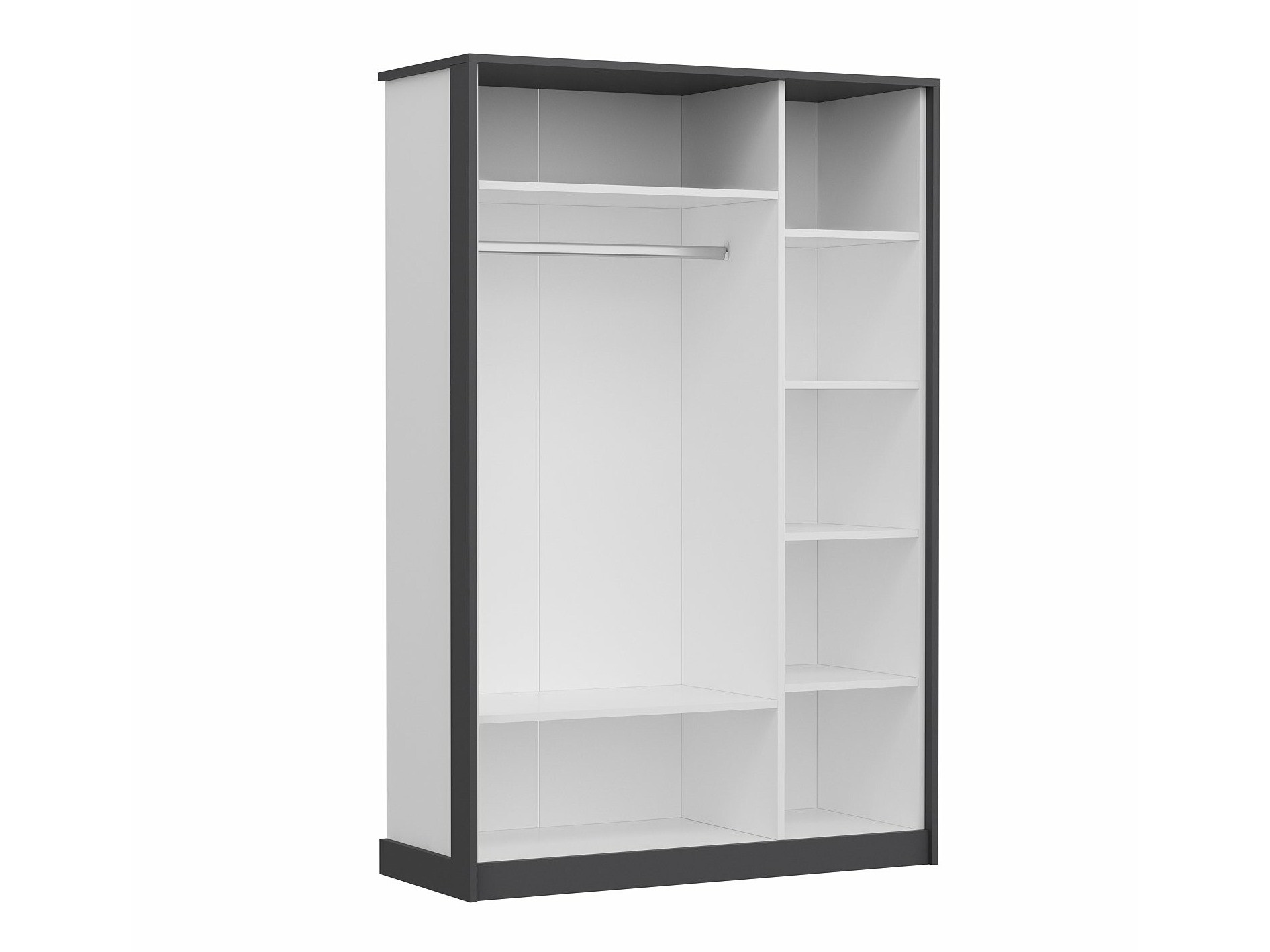 Gardróbszekrény Marelbe 101 (Fehér + Antracit)