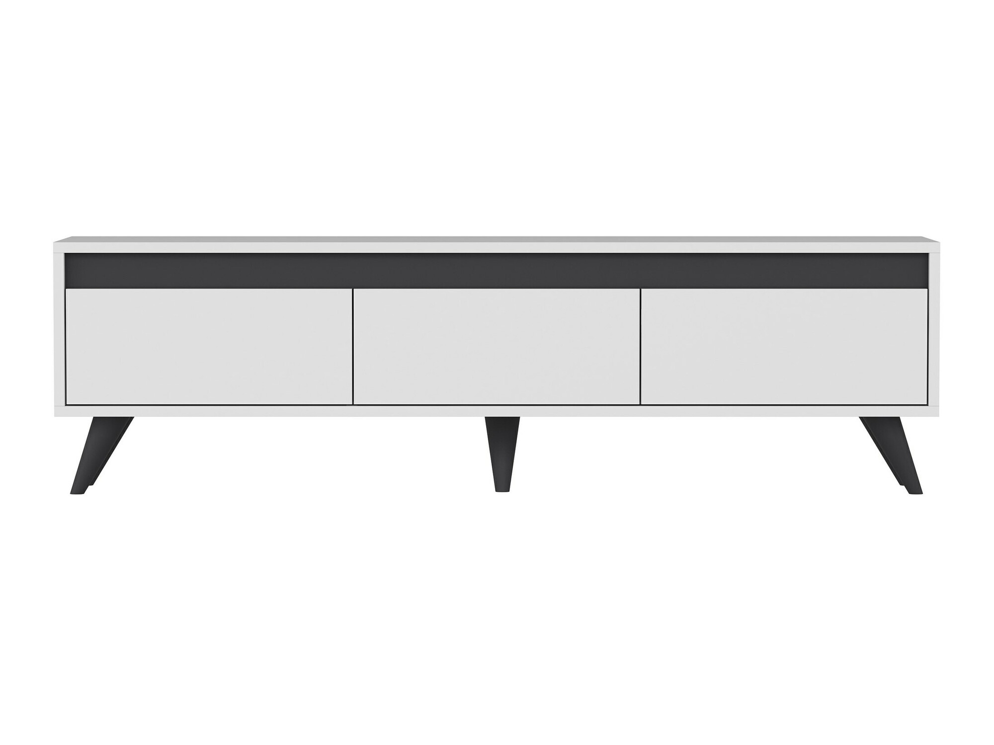 TV-állvány Kailua 1956 (Fehér + Antracit)