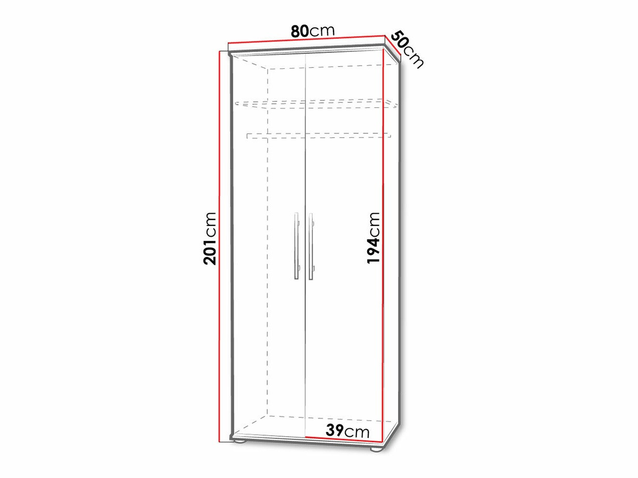 Gardróbszekrény Toledo A102