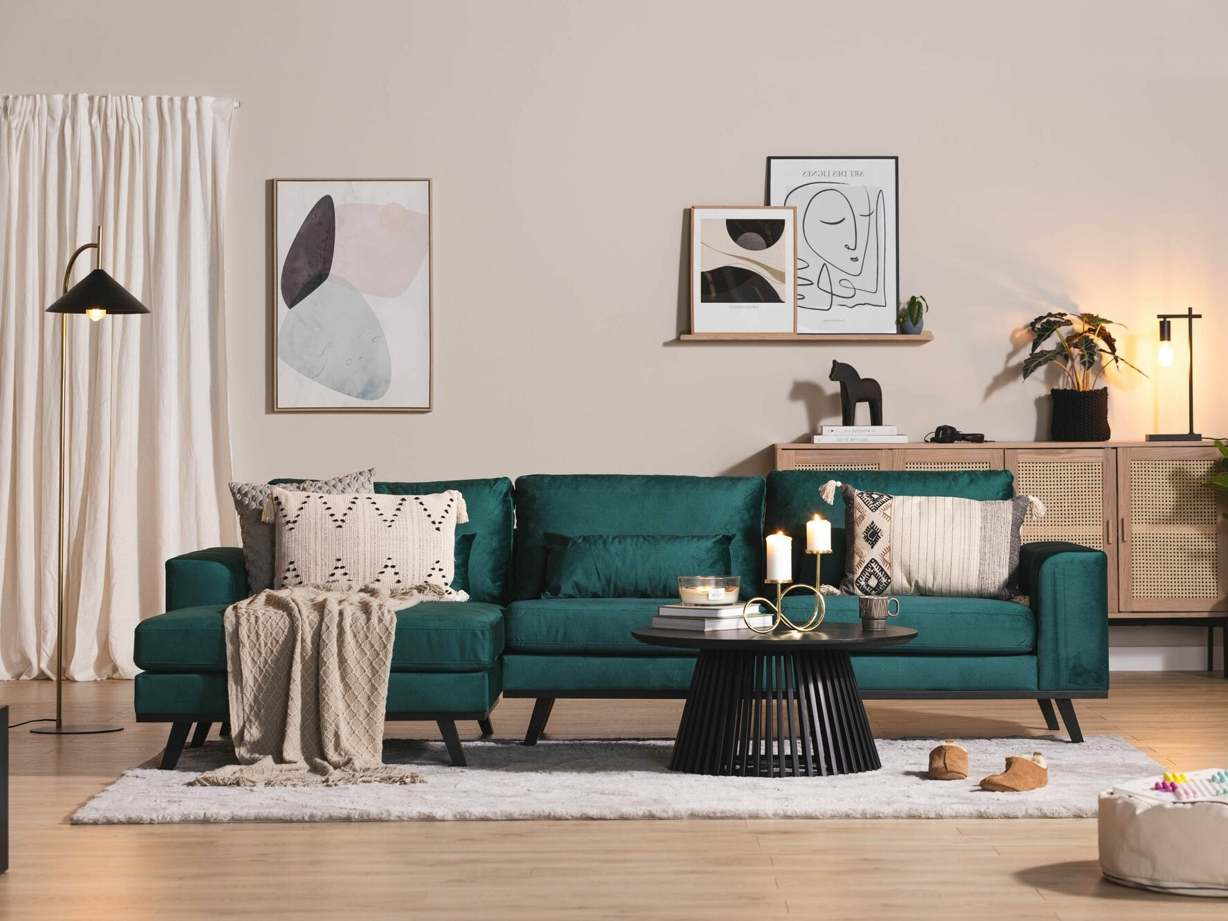 Sarokkanapé Floromo 100 (Monolith 37)