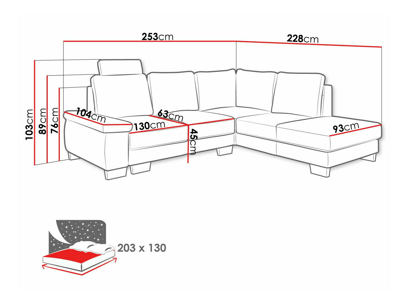 Sarokkanapé Lincoln 183 (Barrel 03)