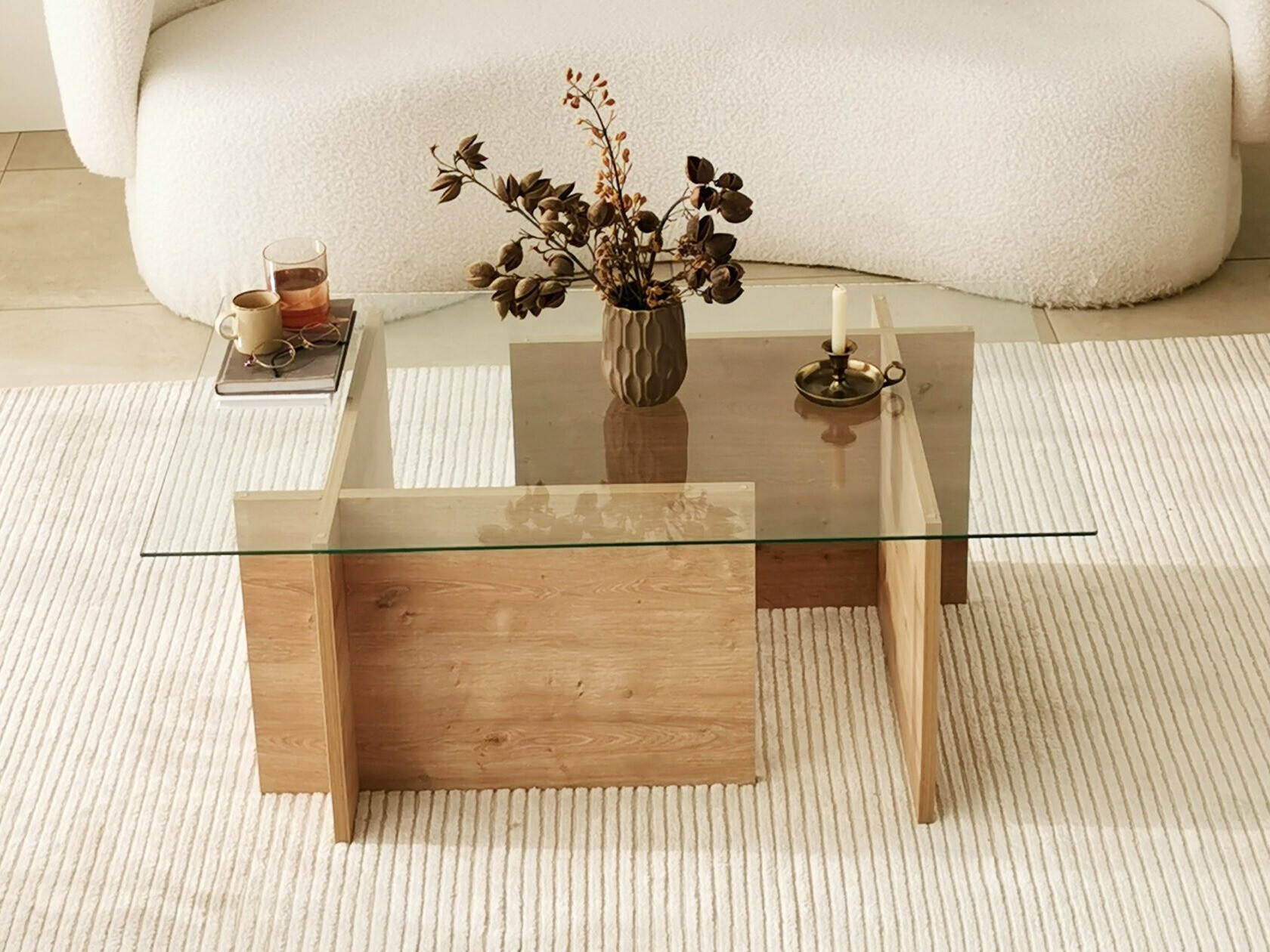 Dohányzóasztal Asheboro 176 (Tölgy)