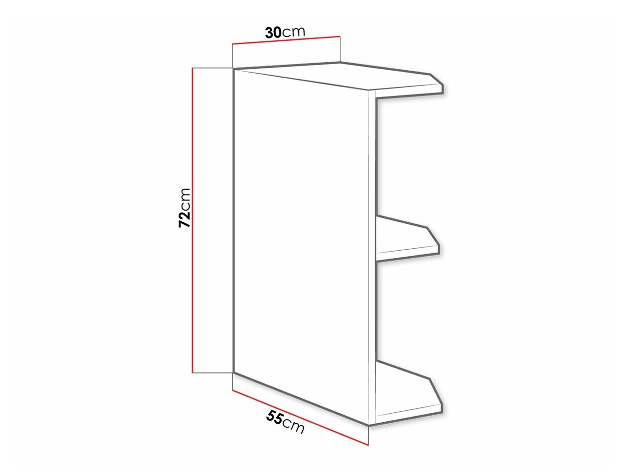 Könyvespolc Retro Grey 112