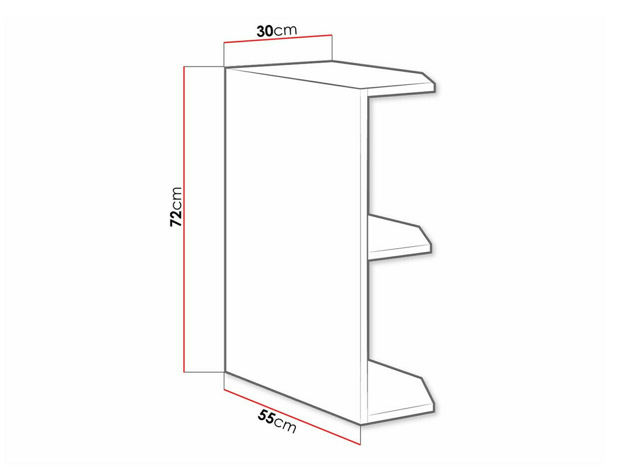 Könyvespolc Retro White 112