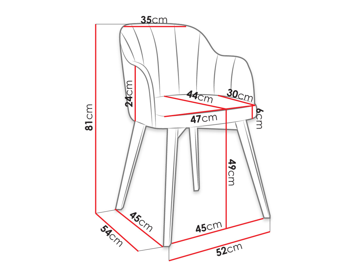 Szék Racine 105 (Fekete + Baloo 2072)