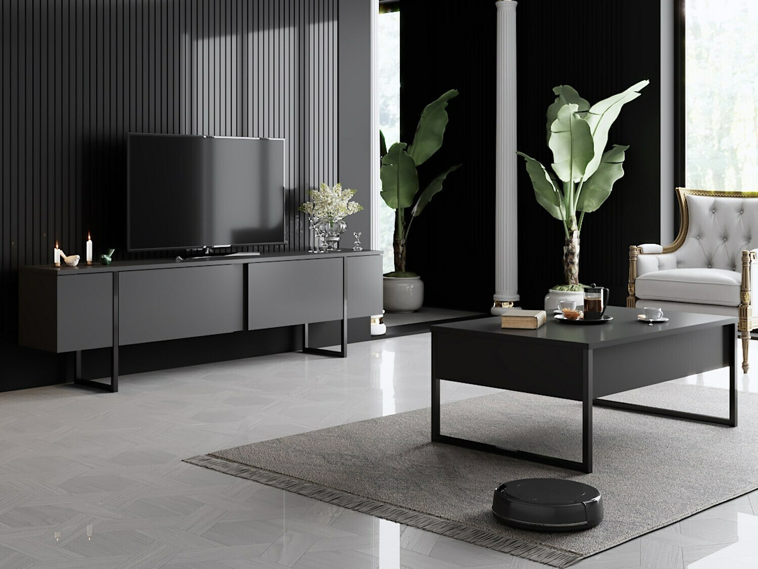 Nappali szett Kailua Z102 (Antracit)