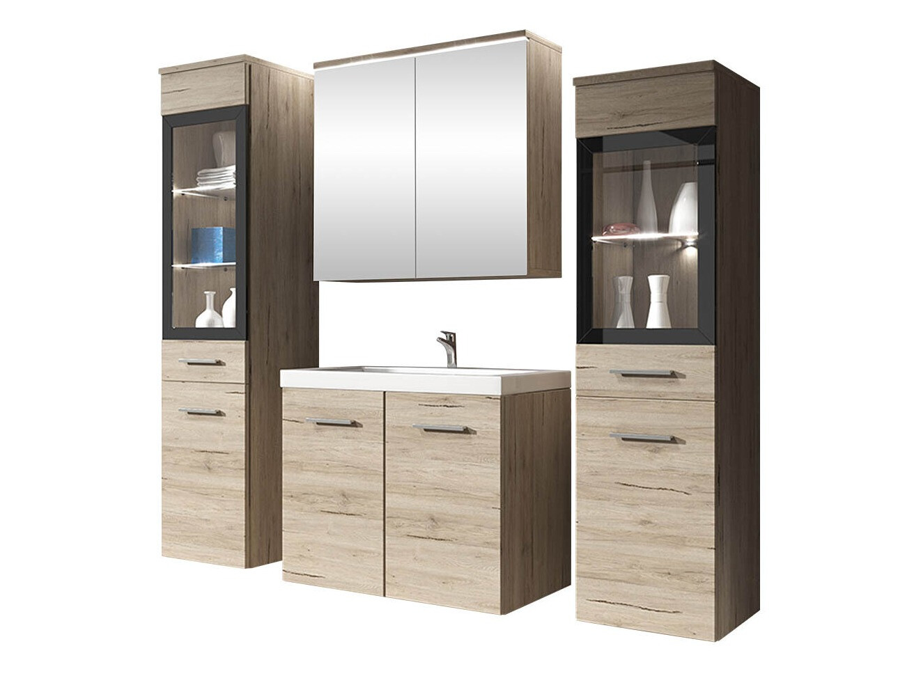 Fürdőszoba garnitúra Sarasota 140 (San remo tölgy)