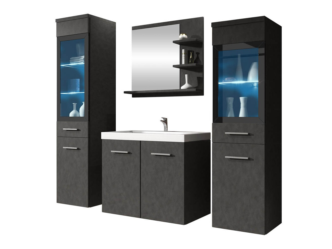 Fürdőszobai garnitúra Sarasota 141 (Matera szürke)