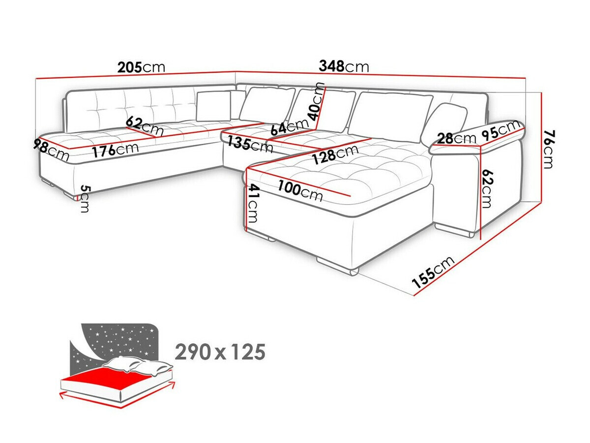 Sarokkanapé Comfivo Gemma VI (Magic Velvet 2225-151 + Venus Velvet 2941)