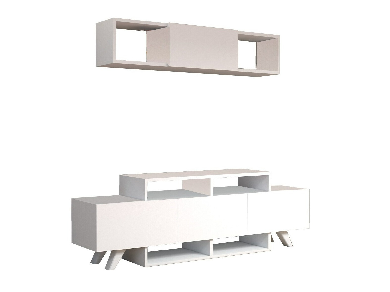 TV-állvány Kailua 1849 (Fehér)