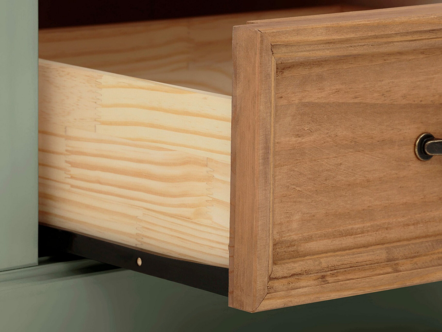 TV-állvány Tolelio 122 (Zöld + Fenyő)