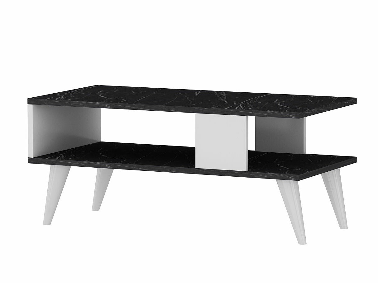 Dohányzóasztal Kailua 1866 (Fehér + Fekete márvány)