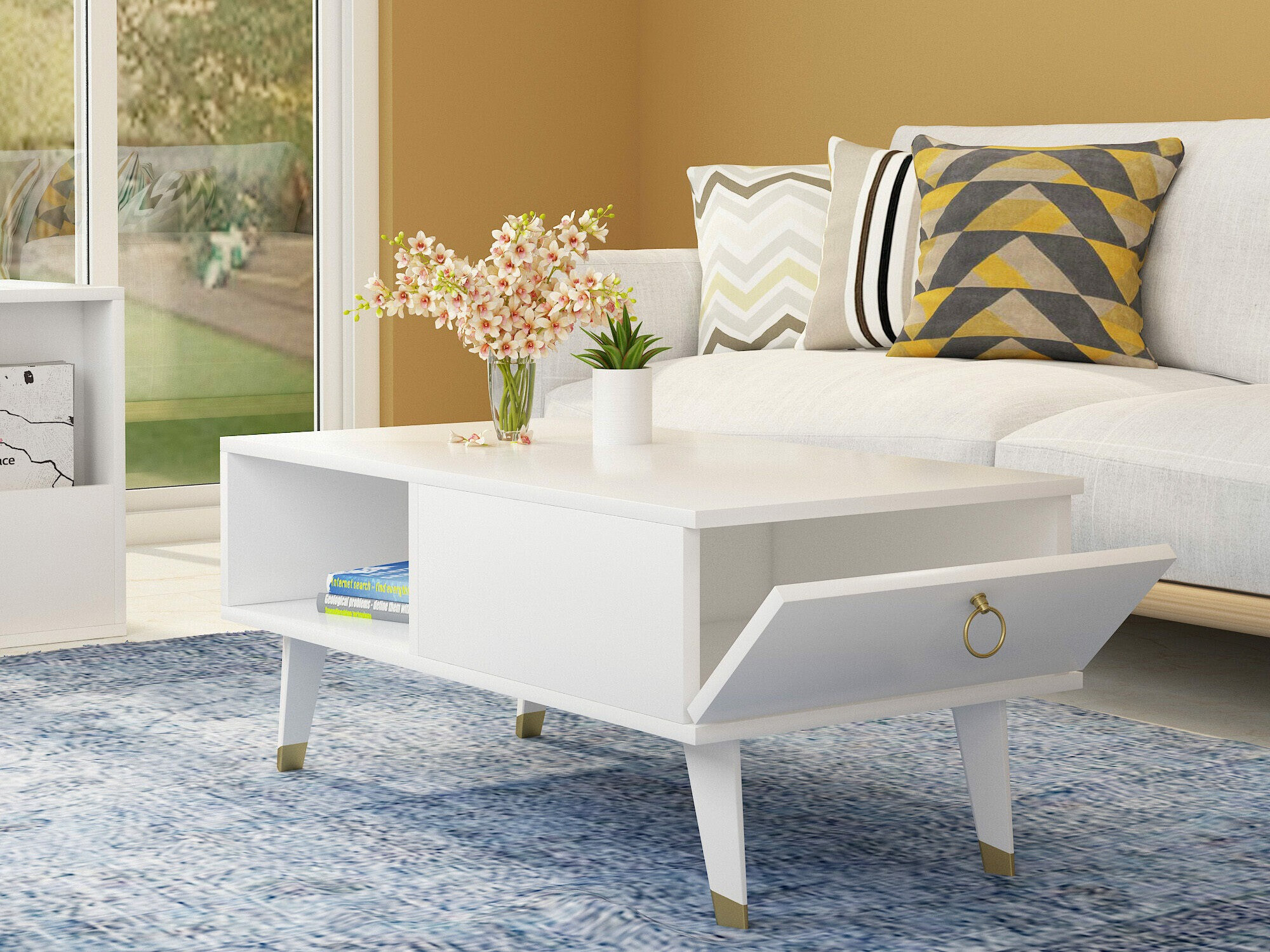 Dohányzóasztal Kailua 1872 (Fehér)