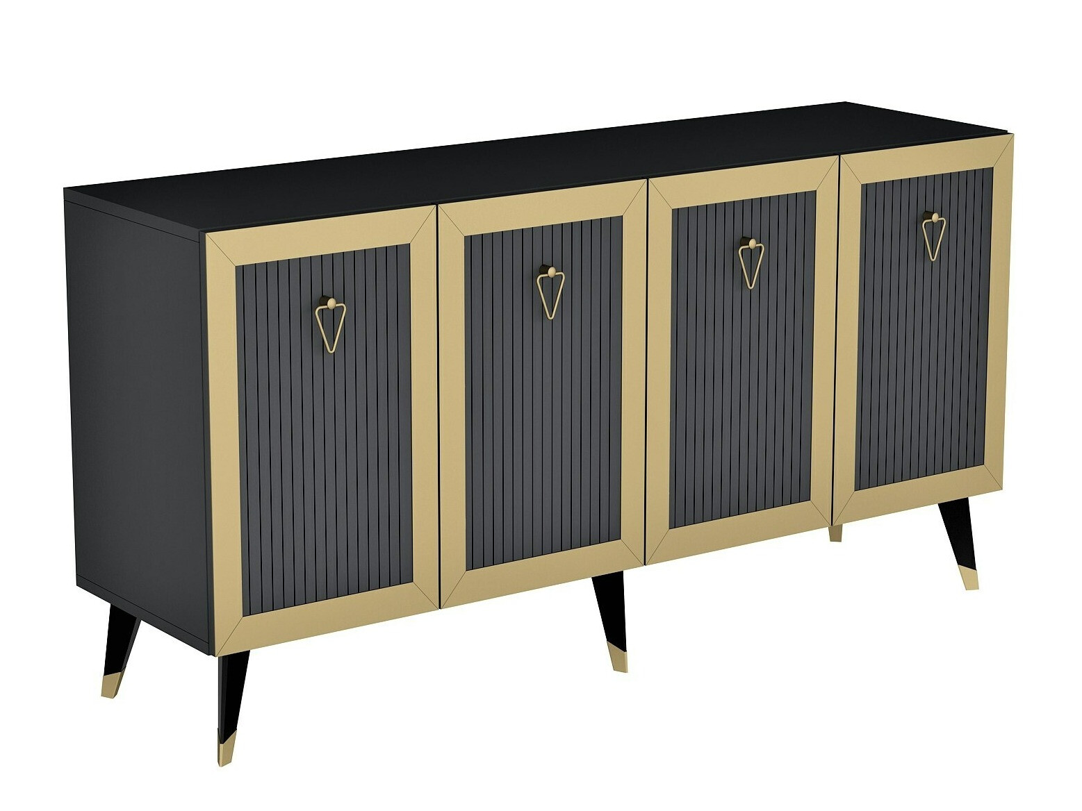 Szekrény Kailua 1868 (Anhtracite + Aranysárga)