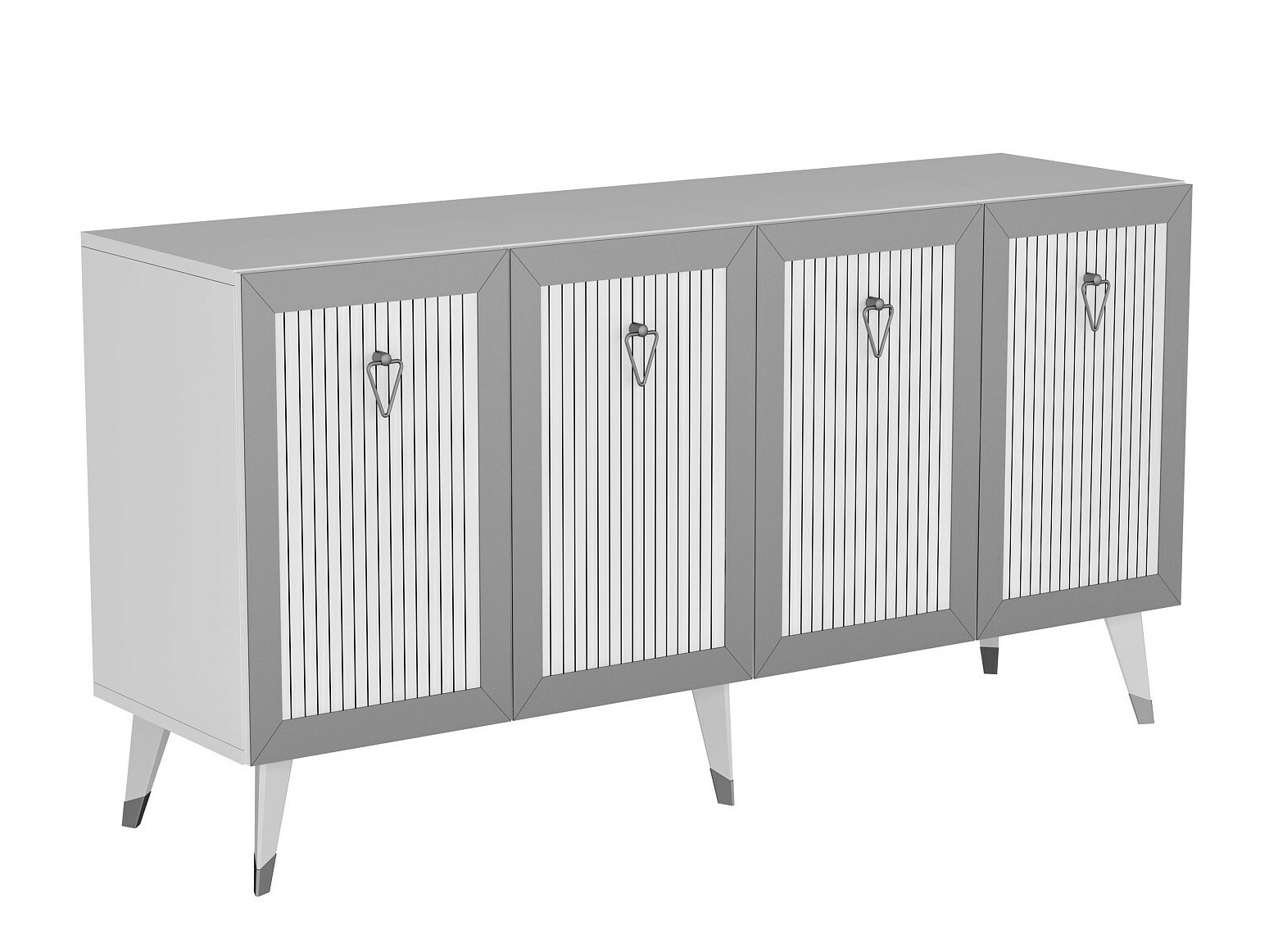 Szekrény Kailua 1868 (Fehér + SIlver)