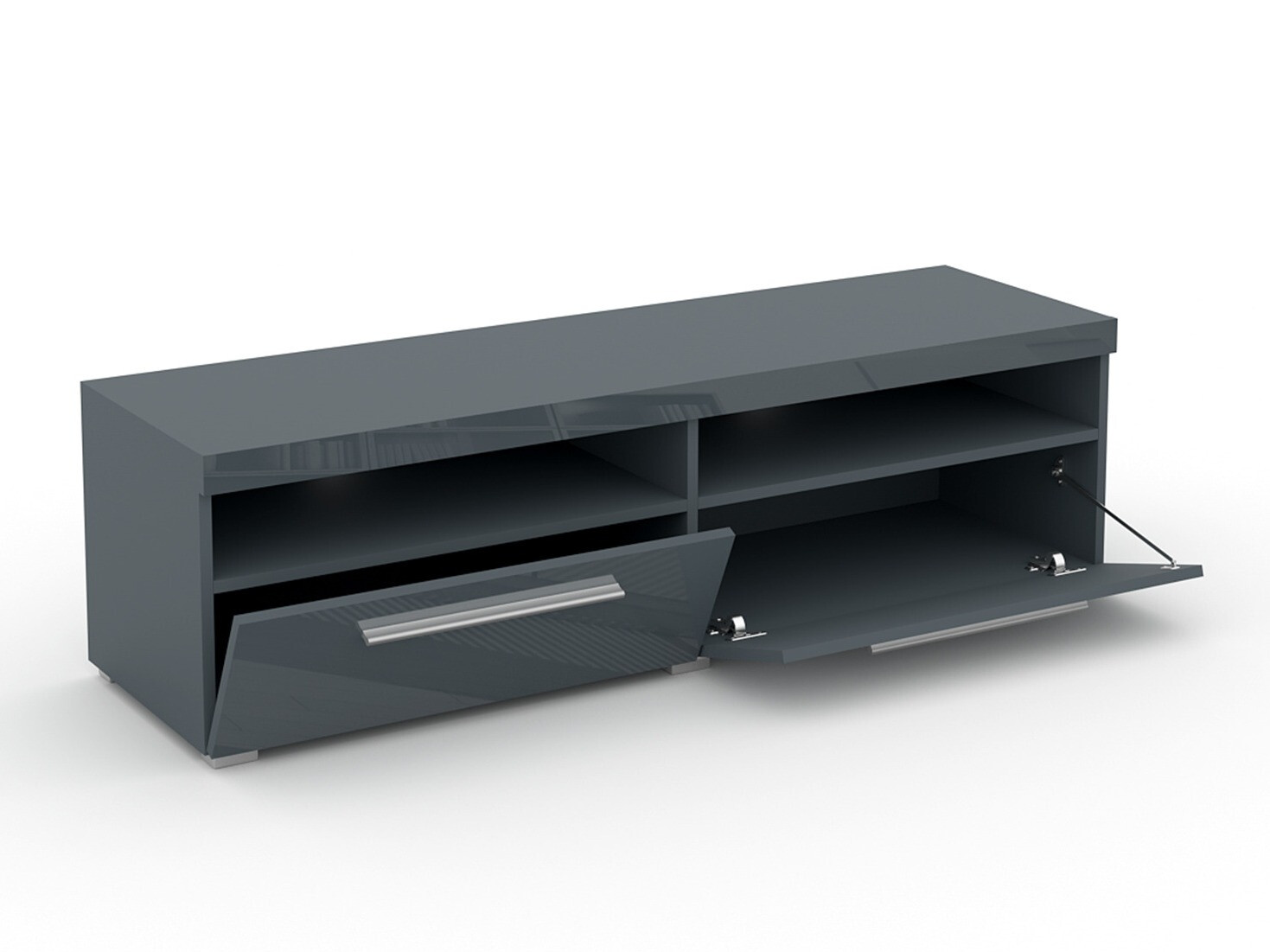 TV-állvány Torvire 112 (Szürke + Fényes szürke)