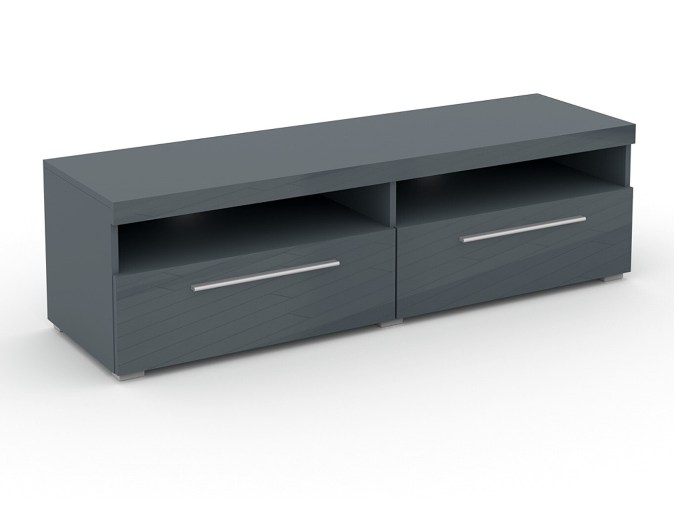 TV-állvány Torvire 112 (Szürke + Fényes szürke)