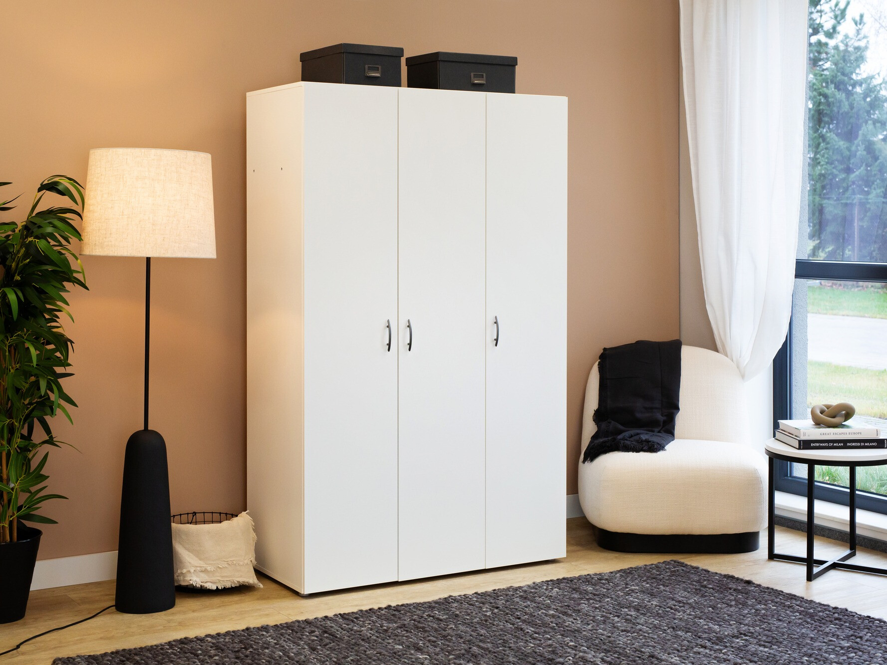 Gardróbszekrény Bristol 184 (Fehér)