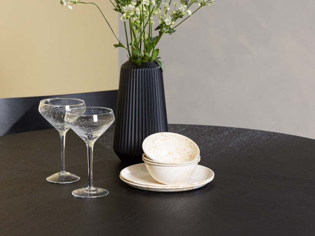 Étkezőgarnitúra Dallas 4336 (Fekete)