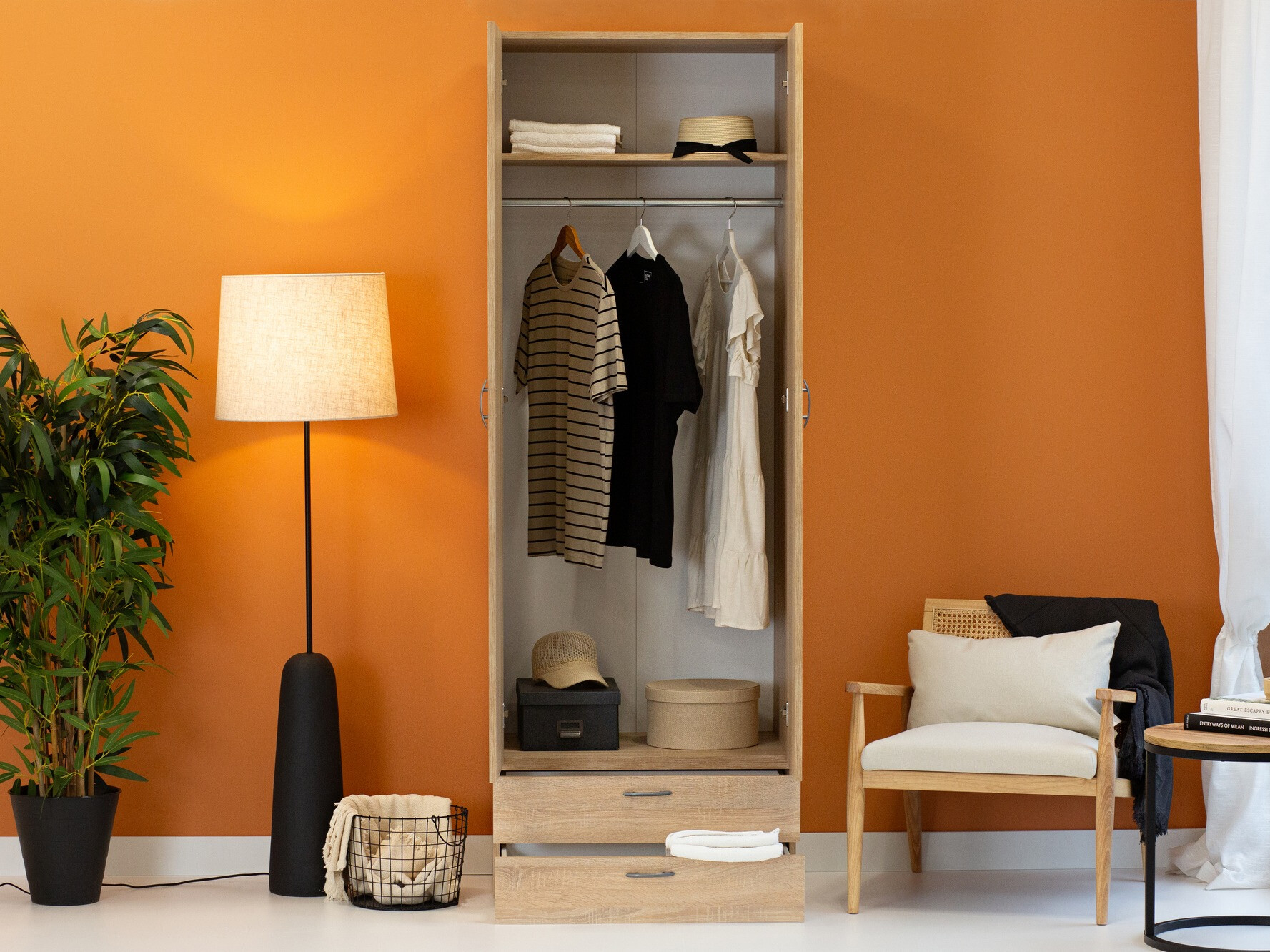 Gardróbszekrény Bristol 187 (Sonoma tölgy)