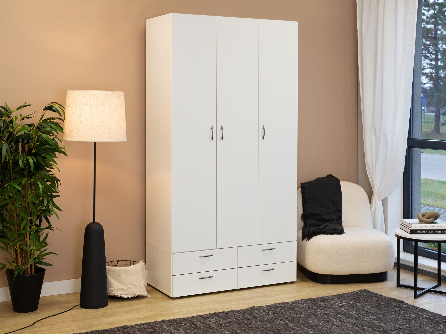 Gardróbszekrény Bristol 188 (Fehér)