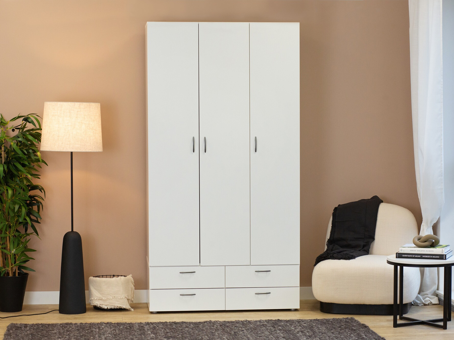 Gardróbszekrény Bristol 188 (Fehér)